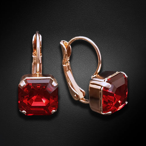 Earrings "Imperial (Scarlet)" with Swarovski™ crystals